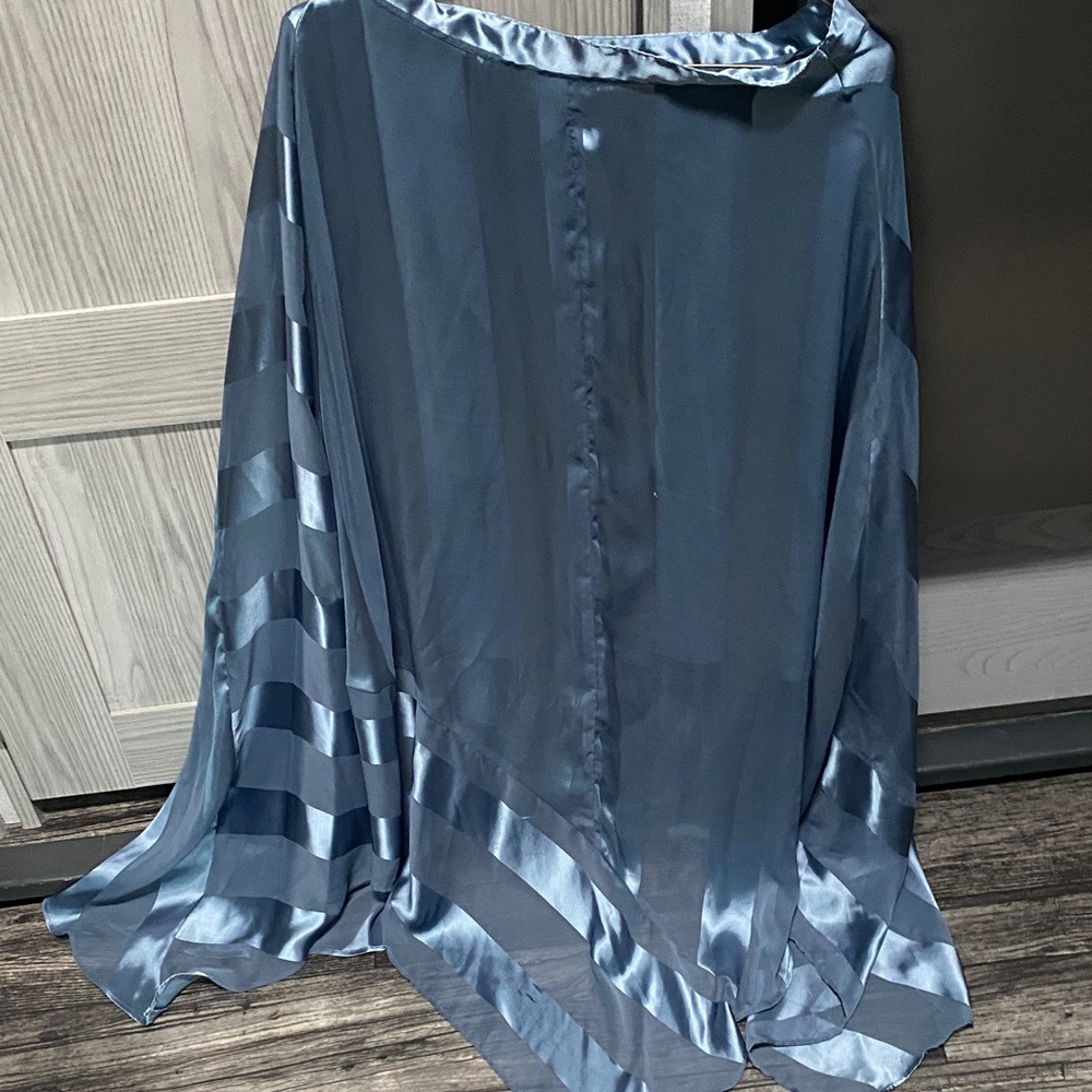 ASOS Shimmering Blue Maxi Skirt